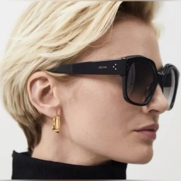 CELINE oversized Sunglasses Black - Picture 4 of 7